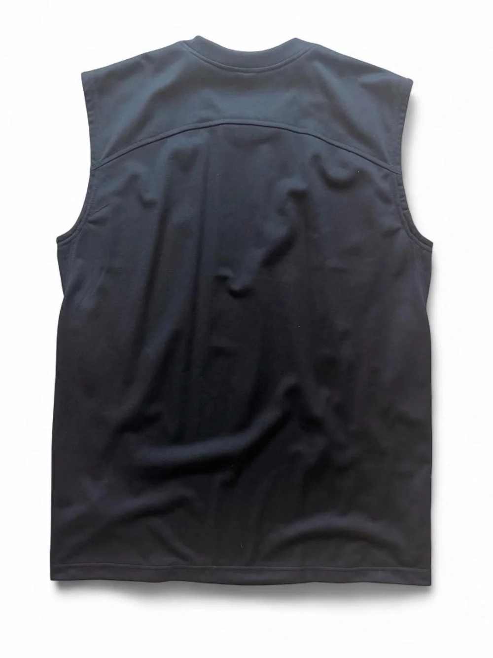 adidas Black Men’s Sleeveless Training Tank with White Stripes